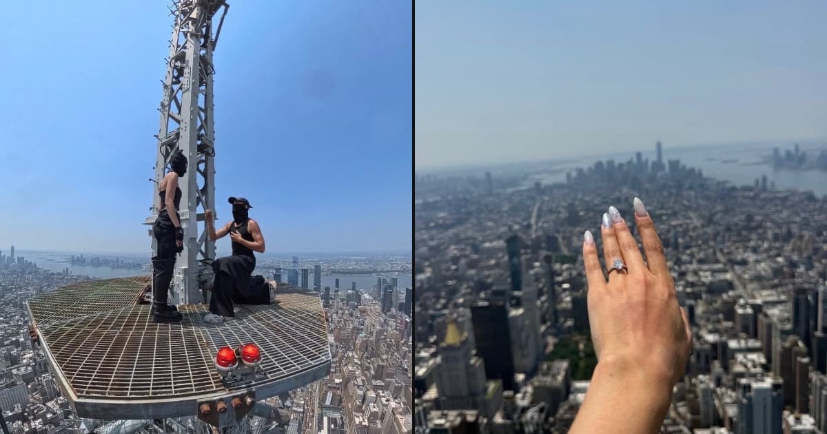 Watch: US Couple Arrested After Scaling 443-Metre Empire State Building to Film Romantic Proposal